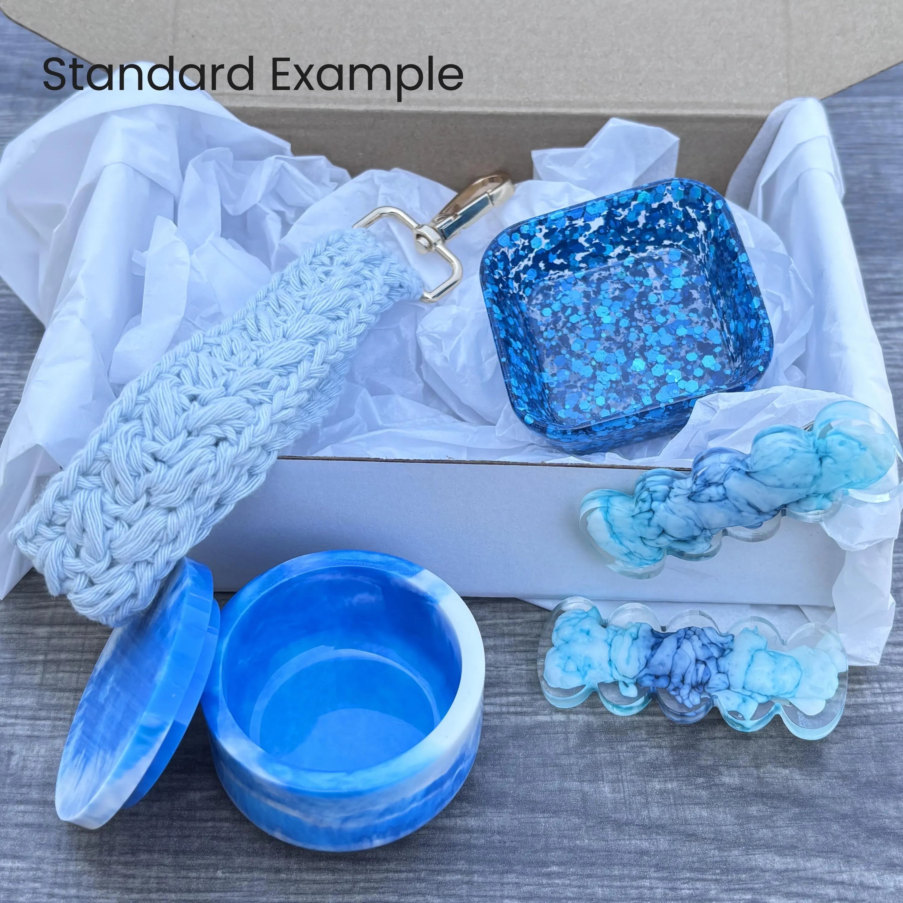 Color-Themed Mystery Box | Handmade Resin Jewelry, Crochet & Accessories | Personalized Gift Option