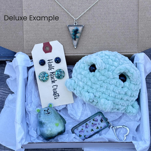 Color-Themed Mystery Box | Handmade Resin Jewelry, Crochet & Accessories | Personalized Gift Option