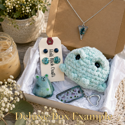 Color-Themed Mystery Box | Handmade Resin Jewelry, Crochet & Accessories | Personalized Gift Option