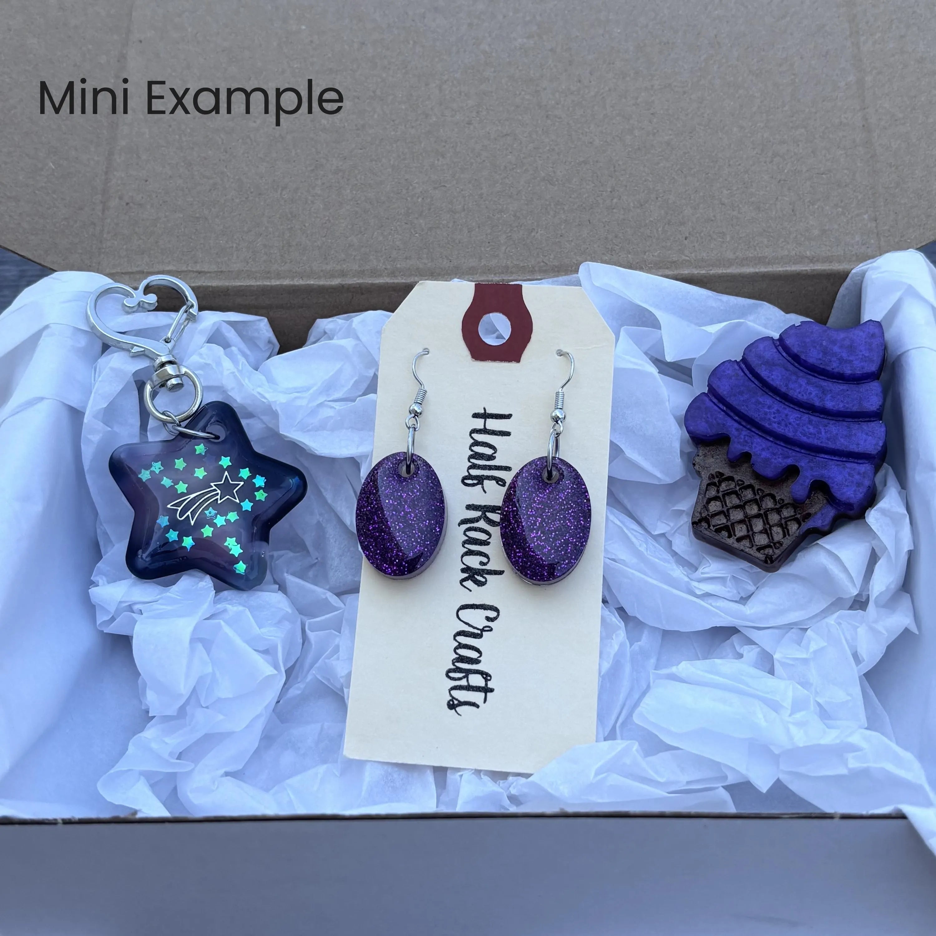 Color-Themed Mystery Box | Handmade Resin Jewelry, Crochet & Accessories | Personalized Gift Option